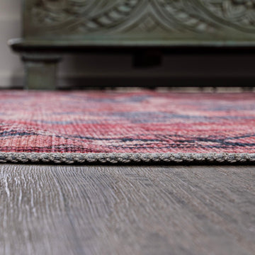 Maris Ornate Medallion Washable Area Rug